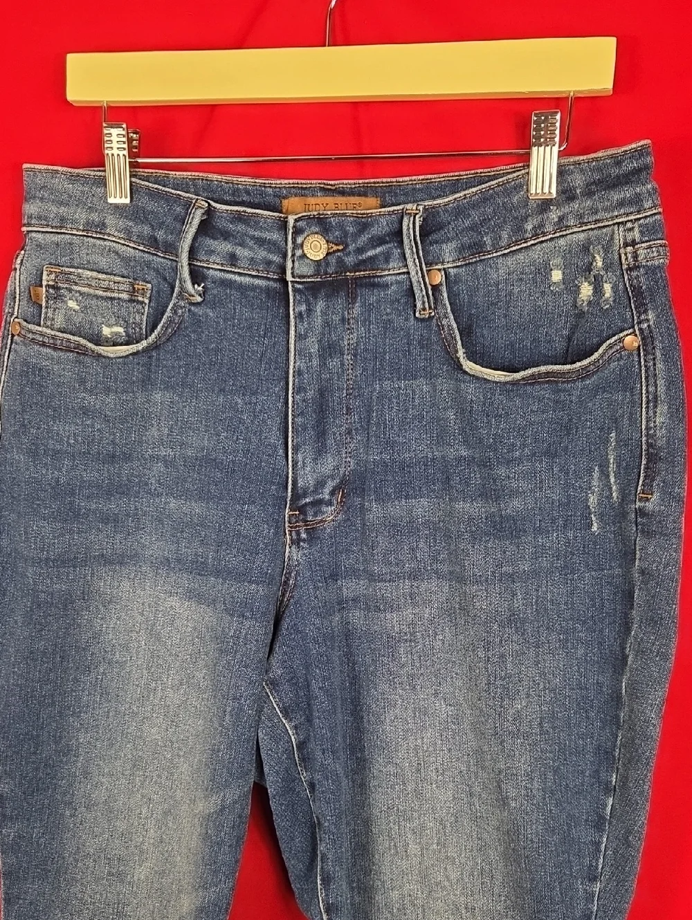 JUDY BLUE Slim Fit Jeans Tummy Control High Waist Womens Size 16W